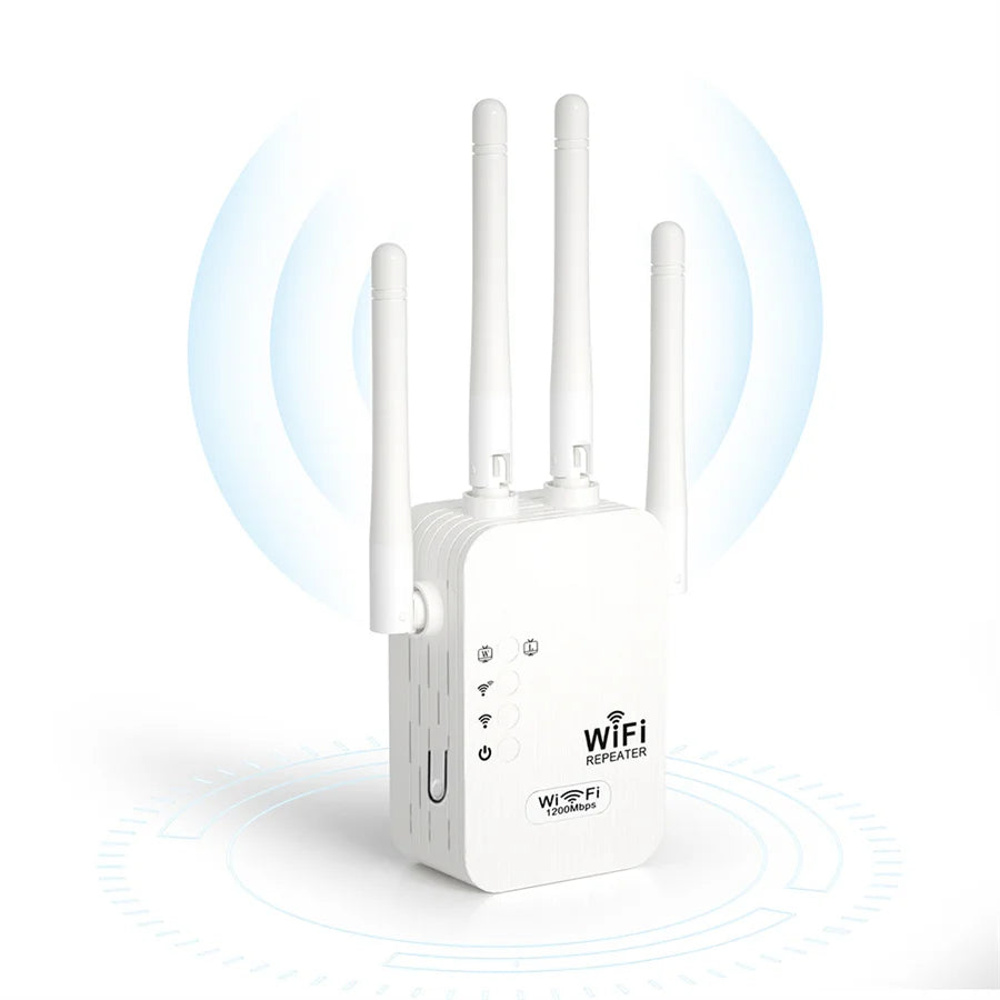1200Mbps Wireless WiFi Repeater WIFI Extender WiFi Booster 300 Mbps 2.4G Network Amplifier Long Range Signal For Small Office